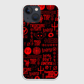 Чехол для iPhone 13 mini с принтом TWENTY ONE PILOTS в Петрозаводске,  |  | 21 pilots | 21p | bandito | blurryface | chlorine | joshua | ned | top | trench | twenty one pilots | tyler | бандито | нэд | тренч