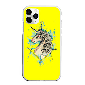 Чехол для iPhone 11 Pro матовый с принтом Единорог Yellow Unicorn в Петрозаводске, Силикон |  | unicorn | yellow unicorn | единорог | единорожки | животные | лошади