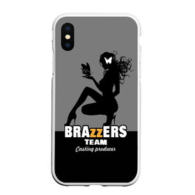 Чехол для iPhone XS Max матовый с принтом Brazzers team Casting-producer в Петрозаводске, Силикон | Область печати: задняя сторона чехла, без боковых панелей | adults | brazzers | butterflies | casting | girl | inscription | logo | movies | producer | silhouette | studio | team | бабочки | братья | девушка | кастинг | логотип | надпись | продюсер | силуэт | студия | фильмы