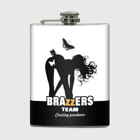 Фляга с принтом Brazzers team Casting-producer в Петрозаводске, металлический корпус | емкость 0,22 л, размер 125 х 94 мм. Виниловая наклейка запечатывается полностью | adults | brazzers | butterflies | casting | girl | inscription | logo | movies | producer | silhouette | studio | team | бабочки | братья | девушка | кастинг | логотип | надпись | продюсер | силуэт | студия | фильмы