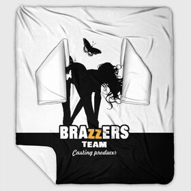 Плед с рукавами с принтом Brazzers team Casting-producer в Петрозаводске, 100% полиэстер | Закругленные углы, все края обработаны. Ткань не мнется и не растягивается. Размер 170*145 | adults | brazzers | butterflies | casting | girl | inscription | logo | movies | producer | silhouette | studio | team | бабочки | братья | девушка | кастинг | логотип | надпись | продюсер | силуэт | студия | фильмы