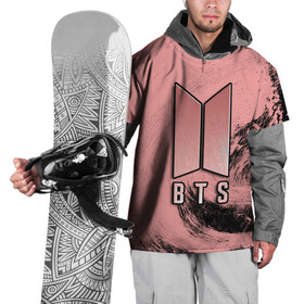 Накидка на куртку 3D с принтом BTS PINK в Петрозаводске, 100% полиэстер |  | Тематика изображения на принте: army | bangtan boys | beyond the scene | bts | k pop | kpop | love yourself | бтс | к поп