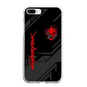 Чехол для iPhone 7Plus/8 Plus матовый с принтом CYBERPUNK 2077 КИБЕРПАНК 2077 в Петрозаводске, Силикон | Область печати: задняя сторона чехла, без боковых панелей | cd project red | cyberpunk 2077 | keanu reeves | samurai | киану ривз | киберпанк 2077 | самураи