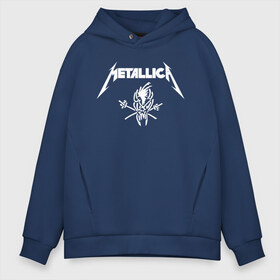 Мужское худи Oversize хлопок с принтом METALLICA в Петрозаводске, френч-терри — 70% хлопок, 30% полиэстер. Мягкий теплый начес внутри —100% хлопок | боковые карманы, эластичные манжеты и нижняя кромка, капюшон на магнитной кнопке | metallica | metallica logo | rock | метал группа | металл | металлика логотип | музыка | рок | трэш метал | хеви метал