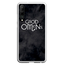 Чехол для Honor P30 с принтом GOOD OMENS (КРЫЛЬЯ) в Петрозаводске, Силикон | Область печати: задняя сторона чехла, без боковых панелей | good omens | благие знамения | терри пратчетт