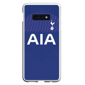 Чехол для Samsung S10E с принтом Tottenham away 19-20 в Петрозаводске, Силикон | Область печати: задняя сторона чехла, без боковых панелей | barclays | champions | england | hotspur | kane | league | tottenham | англия | кейн | лига | тоттенхэм | хотспур | чемпионов | шпоры