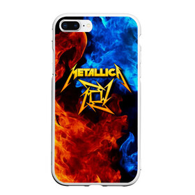 Чехол для iPhone 7Plus/8 Plus матовый с принтом Metallica в Петрозаводске, Силикон | Область печати: задняя сторона чехла, без боковых панелей | metalica | metallica | группа | джеймс хэтфилд | кирк хэмметт | ларс ульрих | метал | металика | металлика | миталика | музыка | роберт трухильо | рок | трэш | трэшметал | хард | хеви