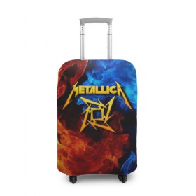 Чехол для чемодана 3D с принтом Metallica в Петрозаводске, 86% полиэфир, 14% спандекс | двустороннее нанесение принта, прорези для ручек и колес | metalica | metallica | группа | джеймс хэтфилд | кирк хэмметт | ларс ульрих | метал | металика | металлика | миталика | музыка | роберт трухильо | рок | трэш | трэшметал | хард | хеви