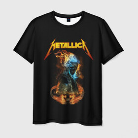 Мужская футболка 3D с принтом Metallica в Петрозаводске, 100% полиэфир | прямой крой, круглый вырез горловины, длина до линии бедер | metalica | metallica | группа | джеймс хэтфилд | кирк хэмметт | ларс ульрих | метал | металика | металлика | миталика | музыка | роберт трухильо | рок | трэш | трэшметал | хард | хеви