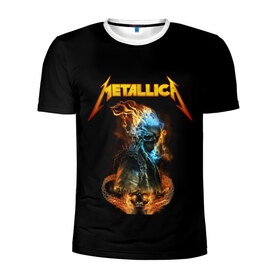 Мужская футболка 3D спортивная с принтом Metallica в Петрозаводске, 100% полиэстер с улучшенными характеристиками | приталенный силуэт, круглая горловина, широкие плечи, сужается к линии бедра | metalica | metallica | группа | джеймс хэтфилд | кирк хэмметт | ларс ульрих | метал | металика | металлика | миталика | музыка | роберт трухильо | рок | трэш | трэшметал | хард | хеви