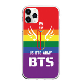 Чехол для iPhone 11 Pro матовый с принтом BTS Army в Петрозаводске, Силикон |  | army | bangtan boys | beyond the scene | boys | bts | chin | edm | emblem | fans | hieroglyphs | hip hop | jimin | k pop | logo | rainbow | rb | rm | south korean | армия | бойбенд | ви | джей хоуп | иероглифы | логотип | мальчики | радуга | сюга | 