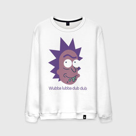 Мужской свитшот хлопок с принтом Wubba lubba dub dub в Петрозаводске, 100% хлопок |  | c 137 | morty | morty smith | portal | rick | rick and morty | rick sanchez | sanchez | smith | морти | морти смит | портал | рик | рик и морти | рик санчез | санчез | смит