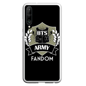 Чехол для Honor P30 с принтом BTS Army Fandom в Петрозаводске, Силикон | Область печати: задняя сторона чехла, без боковых панелей | army | bangtan boys | beyond the scene | boys | bts | chin | edm | emblem | fandom | fans | hieroglyphs | hip hop | jimin | k pop | logo | rainbow | rb | rm | south korean | армия | бойбенд | ви | джей хоуп | иероглифы | логотип | мальчики | радуга 