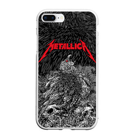 Чехол для iPhone 7Plus/8 Plus матовый с принтом Metallica в Петрозаводске, Силикон | Область печати: задняя сторона чехла, без боковых панелей | american | bird | eagle | james hetfield | kirk hammett | lars ulrich | metal band | metallica | red eye | robert trujillo | scream | skull | американская | джеймс хетфилд | кирк хэмметт | красный глаз | крик | ларс ульрих | метал группа | метал