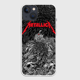 Чехол для iPhone 13 с принтом Metallica в Петрозаводске,  |  | american | bird | eagle | james hetfield | kirk hammett | lars ulrich | metal band | metallica | red eye | robert trujillo | scream | skull | американская | джеймс хетфилд | кирк хэмметт | красный глаз | крик | ларс ульрих | метал группа | метал