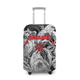 Чехол для чемодана 3D с принтом Metallica в Петрозаводске, 86% полиэфир, 14% спандекс | двустороннее нанесение принта, прорези для ручек и колес | american | angry | emblem | james hetfield | kirk hammett | la | live | logo | metal band | metallica | rats | ravens | zombies | американская | вороны | джеймс хетфилд | живые | злые | зомби | кирк хэмметт | крысы | ларс ульрих | логотип | мета