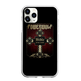 Чехол для iPhone 11 Pro Max матовый с принтом Powerwolf Bible в Петрозаводске, Силикон |  | Тематика изображения на принте: powerwolf | метал | повервольф | повервульф | рок