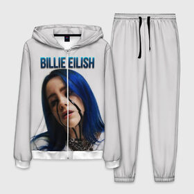 Мужской костюм 3D с принтом BILLIE EILISH в Петрозаводске, 100% полиэстер | Манжеты и пояс оформлены тканевой резинкой, двухслойный капюшон со шнурком для регулировки, карманы спереди | ayelish | bad guy | bellyache | bilie eilish | bilie elish | billie | billie eilish | eilish | electronic | elish | music | били айлиш | билли айлиш | эйлиш | элиш