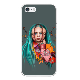 Чехол для iPhone 5/5S матовый с принтом BILLIE EILISH в Петрозаводске, Силикон | Область печати: задняя сторона чехла, без боковых панелей | ayelish | bad guy | bellyache | bilie eilish | bilie elish | billie | billie eilish | eilish | electronic | elish | music | били айлиш | билли айлиш | эйлиш | элиш