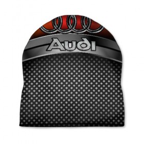 Шапка 3D с принтом Audi Metal в Петрозаводске, 100% полиэстер | универсальный размер, печать по всей поверхности изделия | audi | metal | авто | ауди | железо | кольчуга | лого авто | метал | металлическая | сетка | сталь | цепи