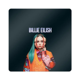 Магнит виниловый Квадрат с принтом BILLIE EILISH в Петрозаводске, полимерный материал с магнитным слоем | размер 9*9 см, закругленные углы | ayelish | bad guy | bellyache | bilie eilish | bilie elish | billie | billie eilish | eilish | electronic | elish | music | били айлиш | билли айлиш | эйлиш | элиш