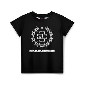 Детская футболка 3D с принтом Rammstein в Петрозаводске, 100% гипоаллергенный полиэфир | прямой крой, круглый вырез горловины, длина до линии бедер, чуть спущенное плечо, ткань немного тянется | amerika | art | germany | logo | rammstein | rock | till lindemann | арт | германия | группа | логотип | музыка | немецкая группа | немцы | песня | раммштайн | рамштайн | рок