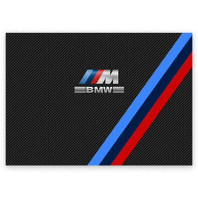 Поздравительная открытка с принтом BMW КАРБОН в Петрозаводске, 100% бумага | плотность бумаги 280 г/м2, матовая, на обратной стороне линовка и место для марки
 | Тематика изображения на принте: bmw | абстракция | авто | автомобиль | лого | логотип | машина | скорость