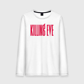 Мужской лонгслив хлопок с принтом Killing Eve logo в Петрозаводске, 100% хлопок |  | eve | killing eve | oksana astankova | villanelle | вилланель | ева | оксана