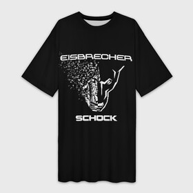 Платье-футболка 3D с принтом EISBRECHER SCHOCK в Петрозаводске,  |  | eisbrecher | metal | rock | schock | метал | рок