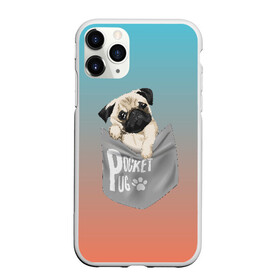 Чехол для iPhone 11 Pro Max матовый с принтом Карманный мопс в Петрозаводске, Силикон |  | pug | карман | карманный мопс | малыш | милый | мопс | пес | песик | собака | собачка