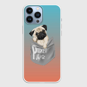 Чехол для iPhone 13 Pro Max с принтом Карманный мопс в Петрозаводске,  |  | pug | карман | карманный мопс | малыш | милый | мопс | пес | песик | собака | собачка