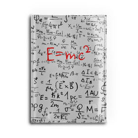 Обложка для автодокументов с принтом E=mc2 (редач) в Петрозаводске, натуральная кожа |  размер 19,9*13 см; внутри 4 больших “конверта” для документов и один маленький отдел — туда идеально встанут права | emc 2 | emc2 | знаменитые формулы | физика | формулы | эйнштейн