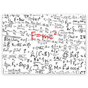 Поздравительная открытка с принтом E=mc2 (редач) в Петрозаводске, 100% бумага | плотность бумаги 280 г/м2, матовая, на обратной стороне линовка и место для марки
 | Тематика изображения на принте: emc 2 | emc2 | знаменитые формулы | физика | формулы | эйнштейн