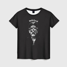 Женская футболка 3D с принтом Motorhead в Петрозаводске, 100% полиэфир ( синтетическое хлопкоподобное полотно) | прямой крой, круглый вырез горловины, длина до линии бедер | lemmy | metal | motorhead | rock | лемми | метал | моторхед | рок