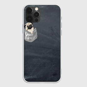 Чехол для iPhone 12 Pro Max с принтом Карманный мопс в Петрозаводске, Силикон |  | pug | карман | карманный мопс | малыш | милый | мопс | пес | песик | собака | собачка