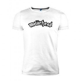 Мужская футболка премиум с принтом MOTORHEAD в Петрозаводске, 92% хлопок, 8% лайкра | приталенный силуэт, круглый вырез ворота, длина до линии бедра, короткий рукав | england | motorhead | моторхед