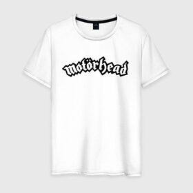 Мужская футболка хлопок с принтом MOTORHEAD в Петрозаводске, 100% хлопок | прямой крой, круглый вырез горловины, длина до линии бедер, слегка спущенное плечо. | Тематика изображения на принте: england | motorhead | моторхед