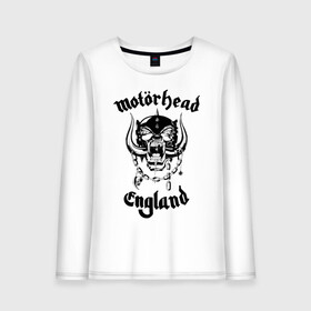 Женский лонгслив хлопок с принтом MOTORHEAD в Петрозаводске, 100% хлопок |  | england | motorhead | моторхед