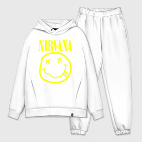 Мужской костюм хлопок OVERSIZE с принтом NIRVANA | НИРВАНА в Петрозаводске,  |  | nirvana | smile | курт кобейн | нирвана | смайл