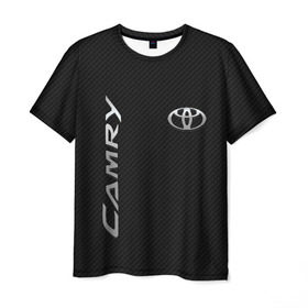 Мужская футболка 3D с принтом Toyota Camry в Петрозаводске, 100% полиэфир | прямой крой, круглый вырез горловины, длина до линии бедер | toyota | абстракция | авто | автомобиль | лого | логотип | машина | таета | тоета | тойота