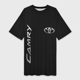 Платье-футболка 3D с принтом Toyota Camry в Петрозаводске,  |  | toyota | абстракция | авто | автомобиль | лого | логотип | машина | таета | тоета | тойота