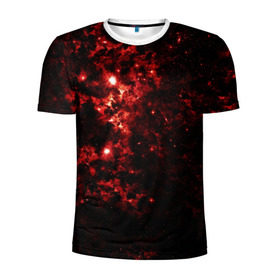 Мужская футболка 3D спортивная с принтом Космос в Петрозаводске, 100% полиэстер с улучшенными характеристиками | приталенный силуэт, круглая горловина, широкие плечи, сужается к линии бедра | Тематика изображения на принте: galaxy | lightning | space | stars | астрономия | галактика | звезды | космос | планеты | созвездие