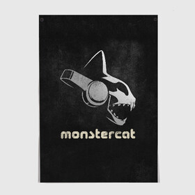 Постер с принтом Monstercat в Петрозаводске, 100% бумага
 | бумага, плотность 150 мг. Матовая, но за счет высокого коэффициента гладкости имеет небольшой блеск и дает на свету блики, но в отличии от глянцевой бумаги не покрыта лаком | Тематика изображения на принте: monstercat | клуб | клубная музыка | кот | котенок | кошка | лейбл | монстар | монстар кет | монстер | музыка | танцевальная музыка | электронная | электронная музыка