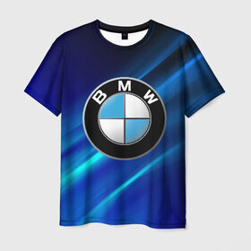 Мужская футболка 3D с принтом BMW (РЕДАЧ) в Петрозаводске, 100% полиэфир | прямой крой, круглый вырез горловины, длина до линии бедер | bmw | bmw performance | m | motorsport | performance | бмв | моторспорт