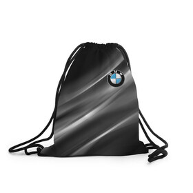 Рюкзак-мешок 3D с принтом BMW в Петрозаводске, 100% полиэстер | плотность ткани — 200 г/м2, размер — 35 х 45 см; лямки — толстые шнурки, застежка на шнуровке, без карманов и подкладки | bmw | bmw performance | m | motorsport | performance | бмв | моторспорт