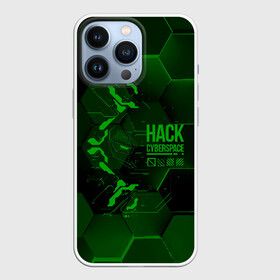 Чехол для iPhone 13 Pro с принтом Hack Cyberspace в Петрозаводске,  |  | Тематика изображения на принте: cyberpunk | hack | hack cyberspace | hacker | абстракция | взлом | микросхема | минимализм | программер | программист | сеть | хакер