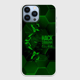 Чехол для iPhone 13 Pro Max с принтом Hack Cyberspace в Петрозаводске,  |  | Тематика изображения на принте: cyberpunk | hack | hack cyberspace | hacker | абстракция | взлом | микросхема | минимализм | программер | программист | сеть | хакер