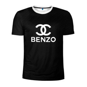 Мужская футболка 3D спортивная с принтом BENZO GANG ( CARBON ) в Петрозаводске, 100% полиэстер с улучшенными характеристиками | приталенный силуэт, круглая горловина, широкие плечи, сужается к линии бедра | bbt | benzo | benzo gang | big baby tape | carbon | ббт | бензо | карбон