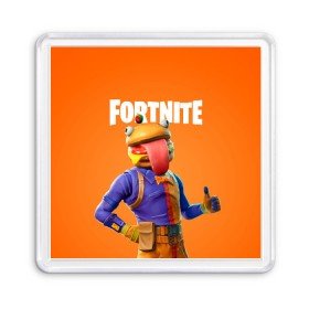 Магнит 55*55 с принтом Fortnite (Burger) в Петрозаводске, Пластик | Размер: 65*65 мм; Размер печати: 55*55 мм | burger | fortnite | game | like | mem | skin | skins | бургер | скин | форнайн | форнайт | фортнайн | фортнайт