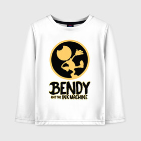 Детский лонгслив хлопок с принтом Bendy And The Ink Machine (52) в Петрозаводске, 100% хлопок | круглый вырез горловины, полуприлегающий силуэт, длина до линии бедер | bendy | bendy and the ink machine | devil | game | horror | ink | mask | бенди | бенди и чернильная машина | краска | чернила